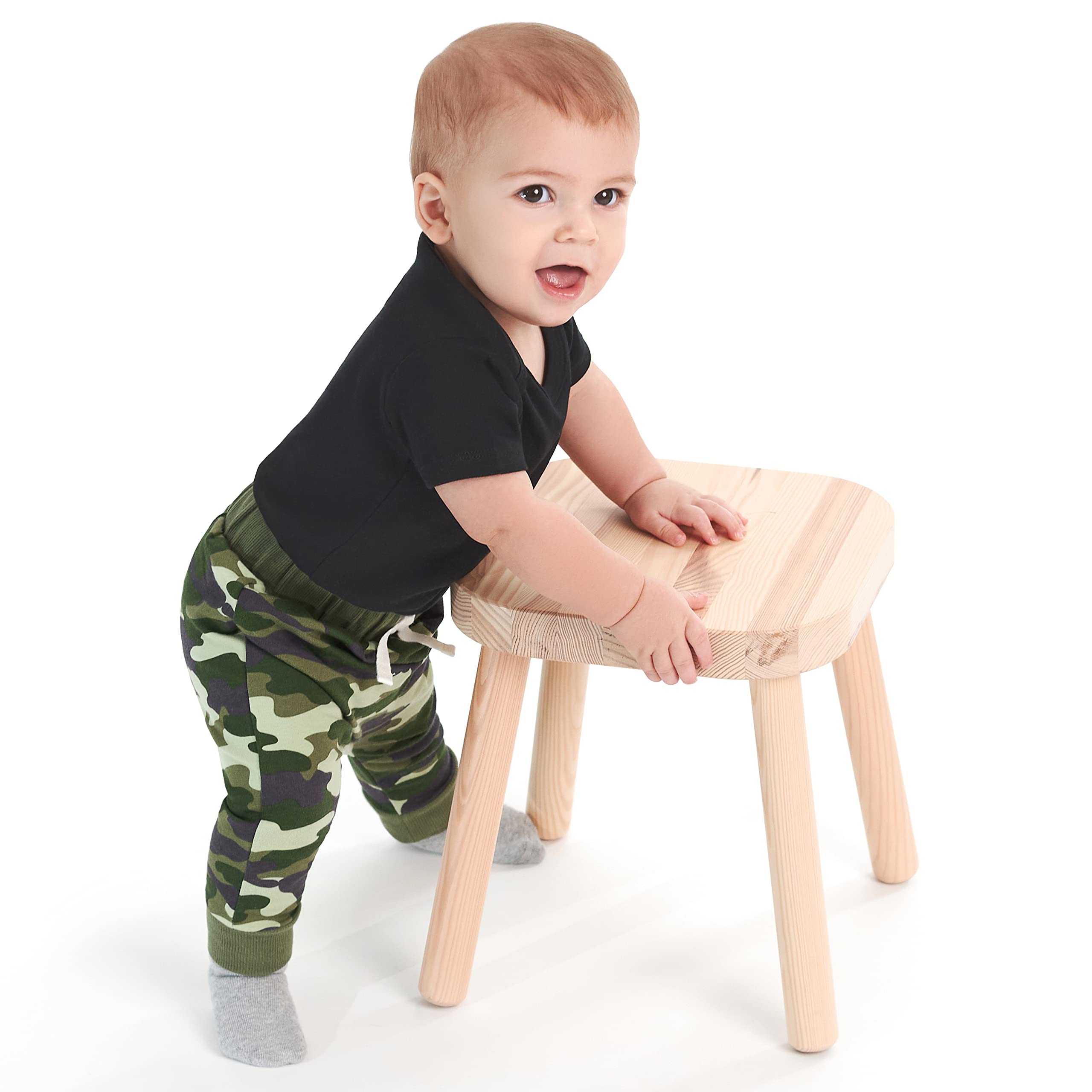 Gerber - Paquete de 3 pantalones deportivos para niños pequeños