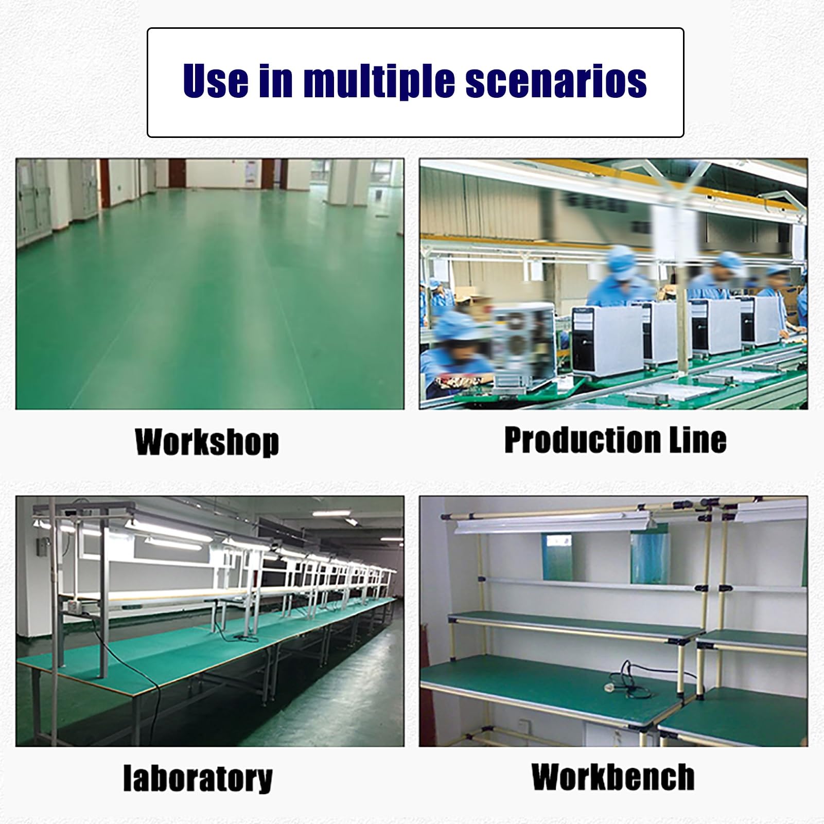 Alfombrilla antiestática de goma PVC 2mm 50x60cm para banco de trabajo reparación electrónica soldadura