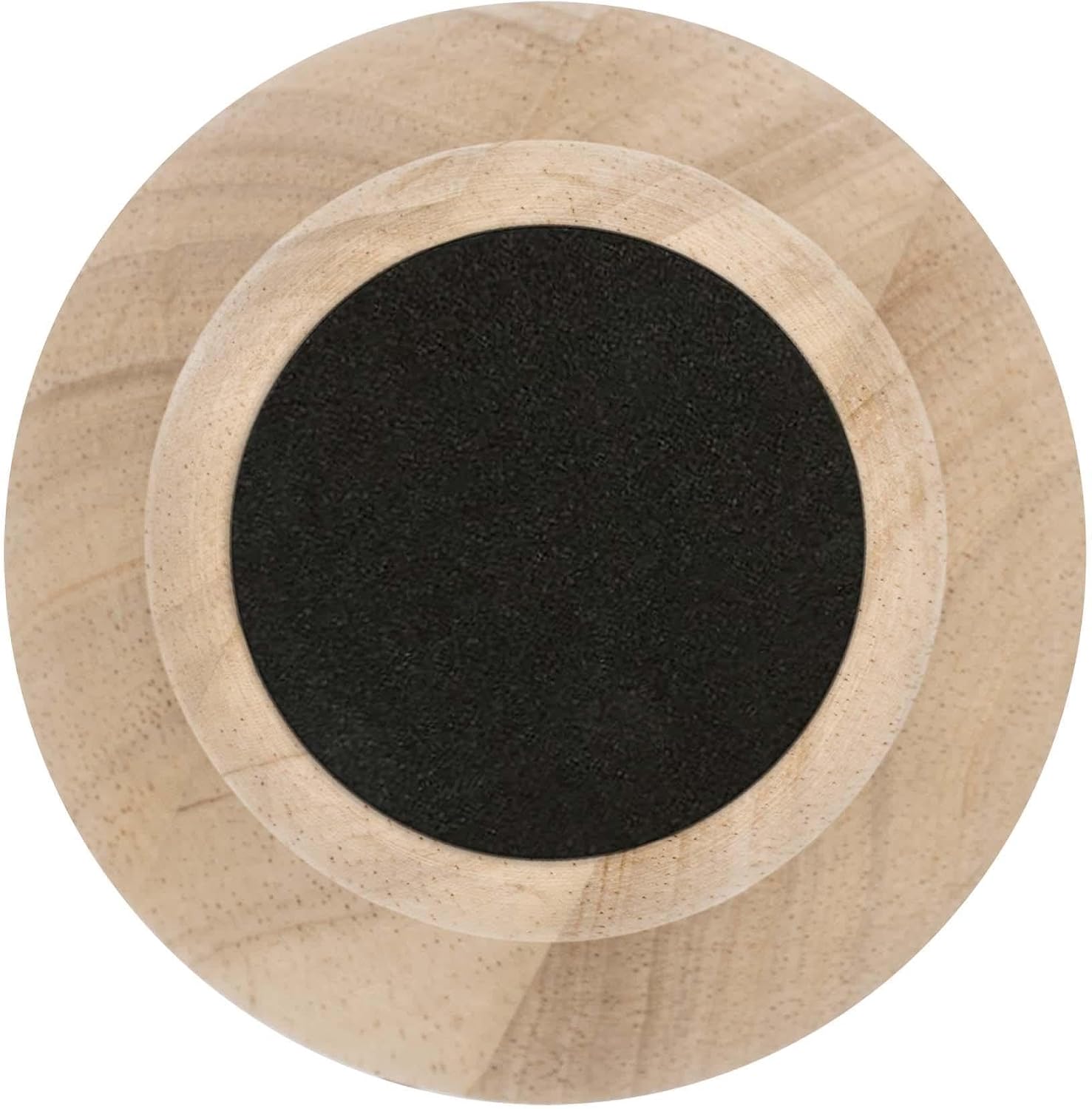 OUTWATER 5 in. H x 4 in. Dia Unfinished Solid Hardwood Bun Foot Leg for Furniture 4 Pack with 4 Free Insert Nuts and Drill Bit