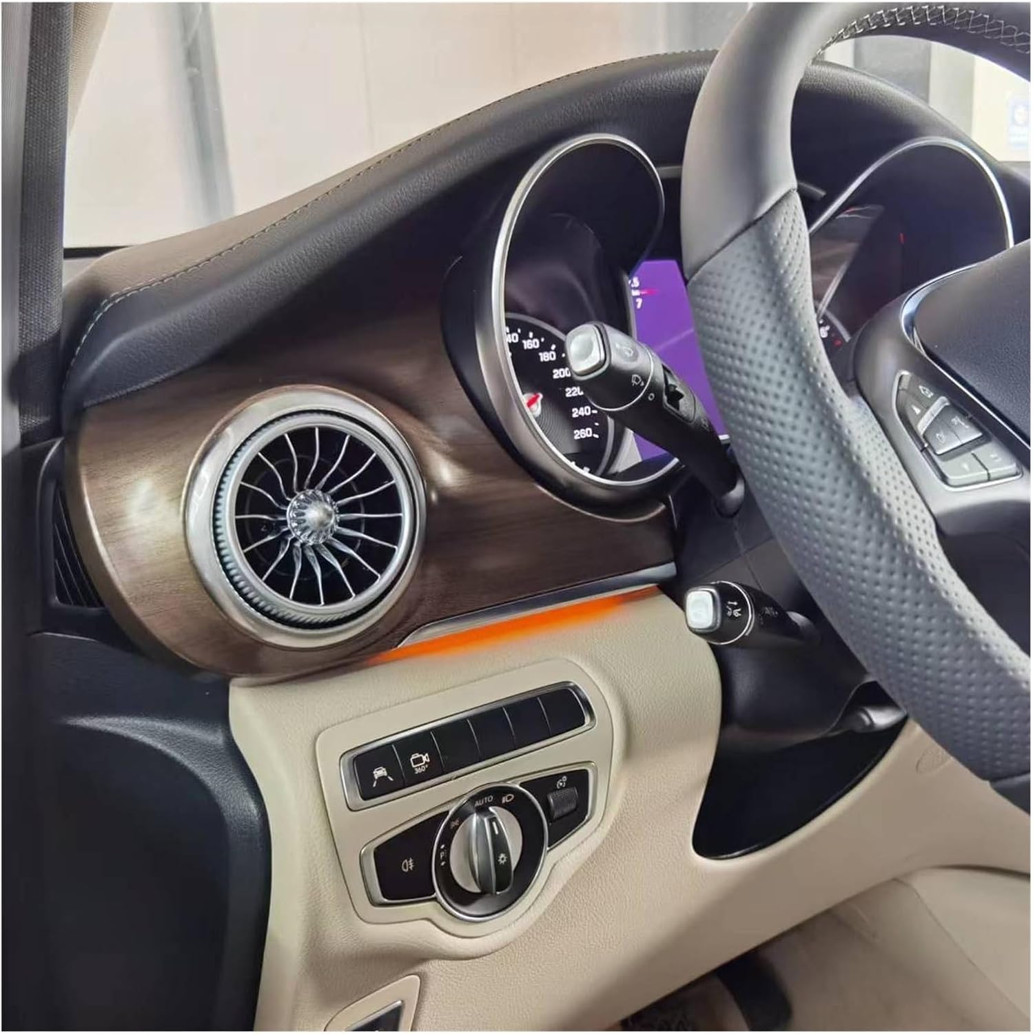 EQS Car Front Dashboard Air Condition Vent Outlet Turbo Interior Fit For Benz V Class EQV Vito W447 Metris V250 V220