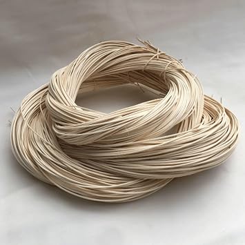 Natural Material Rattan Webbing Reed Furniture Repairing, Wicker Rattan Material Basket Weaving Kit, Rattan Baskets Braided Rattan Cane Webbing for Chair Making and DIY Making Supplies  Color 6mm ,