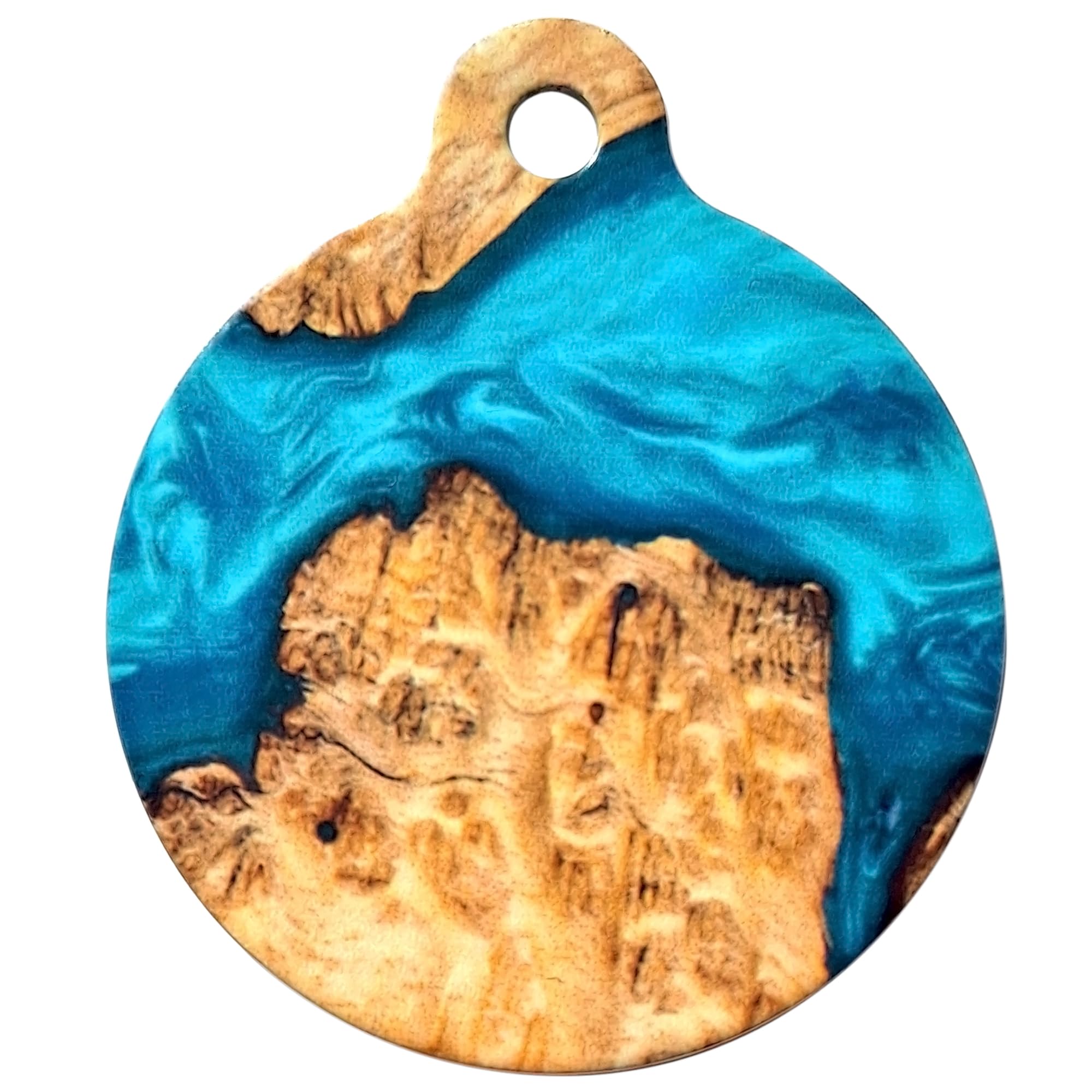 Spoilt Rotten Pets 31mm Textured Design Style Pet Identity Tags. Custom Printed with Your Dog or Cats Name & Contact Details. (31mm Staffies Labs, Springers & Medium Dogs)