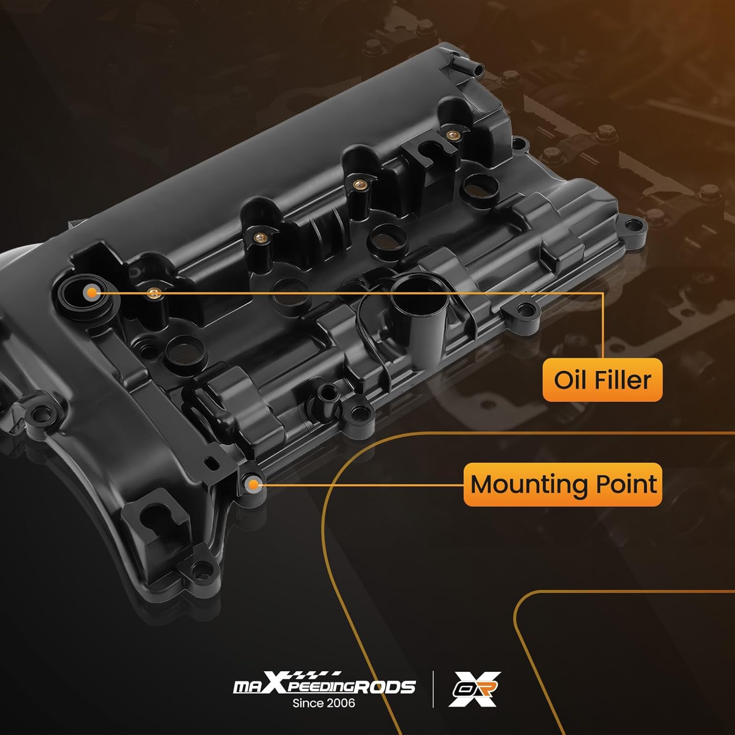 maXpeedingrods Engine Valve Cover for Mazda 3 6 CX-3 CX-5 2011-2019 2.0 SKYACTIV Replace PE0210210 PE0210210A