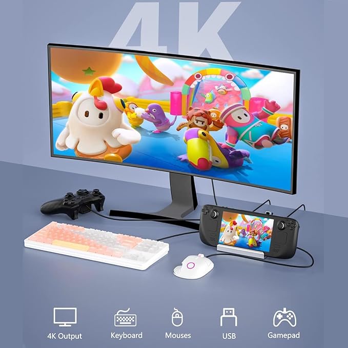 Docking Station 6 en 1 para Steam Deck ROG Ally MSI Claw Legion Go miniatura 4