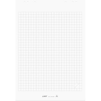 Limit 1 x flip chart pad, squared, pad with 20 sheets, 80 g/m&sup2; paper, 6 holes