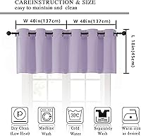 Vista 178 de Simplebrand Juego de 2 paneles de cenefa aguamarina para ventana de cocina de 14 pulgadas de largo, cortinas de oscurecimiento de habitación