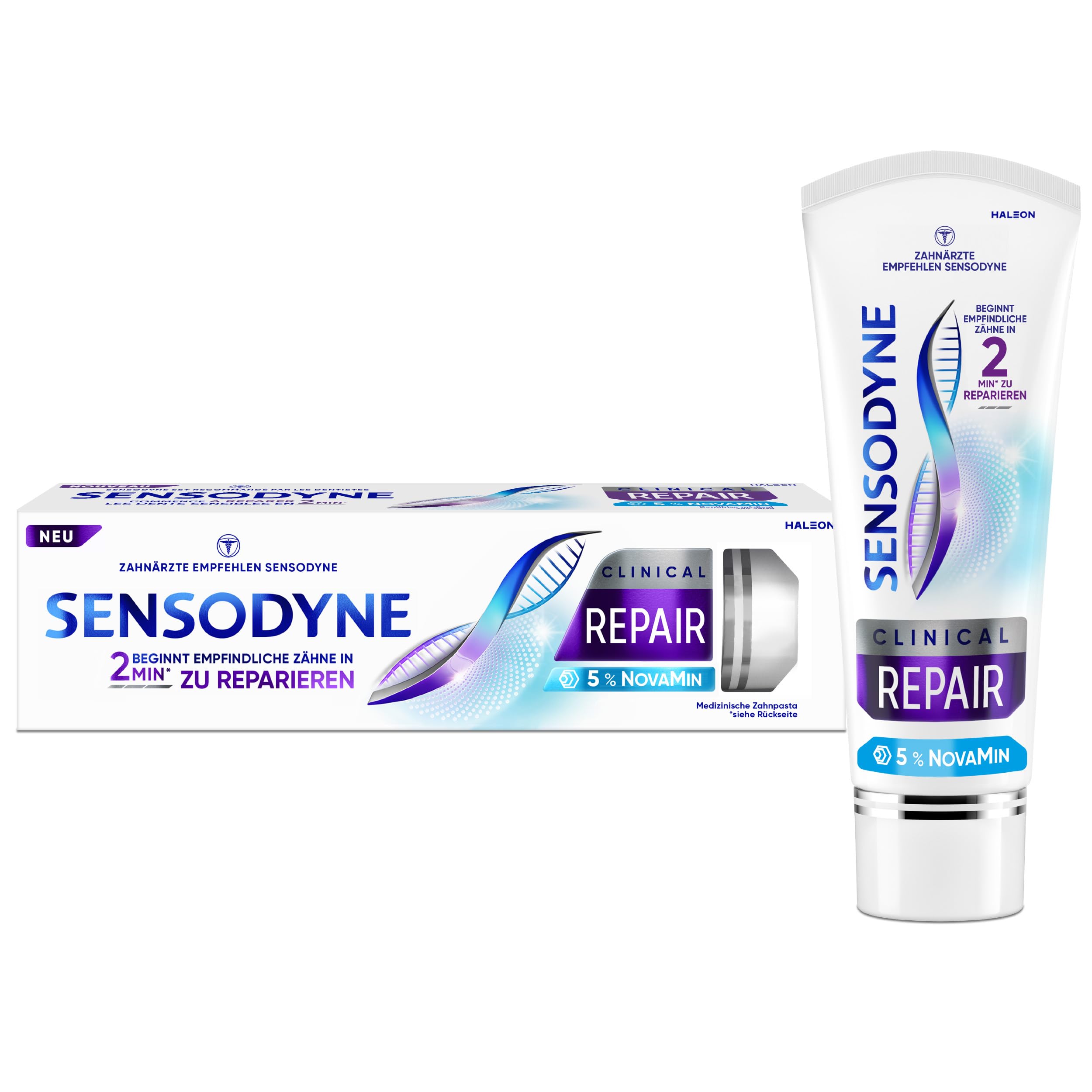 Sensodyne Clinical Repair Dentifrice 75 ml - Soulagement Dentaire Durable