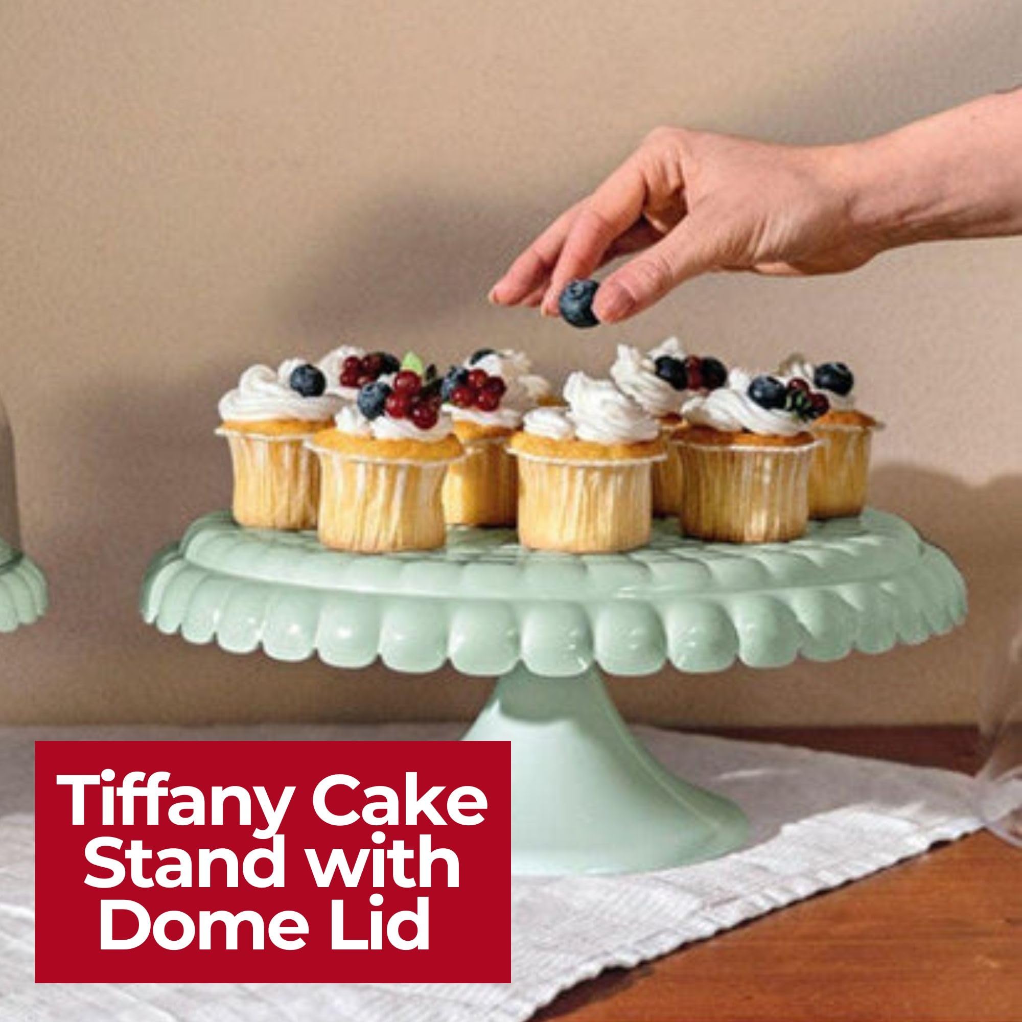 Amazon｜GUZZINI(グッチーニ) ケーキスタンド TIFFANY マーブグリーン