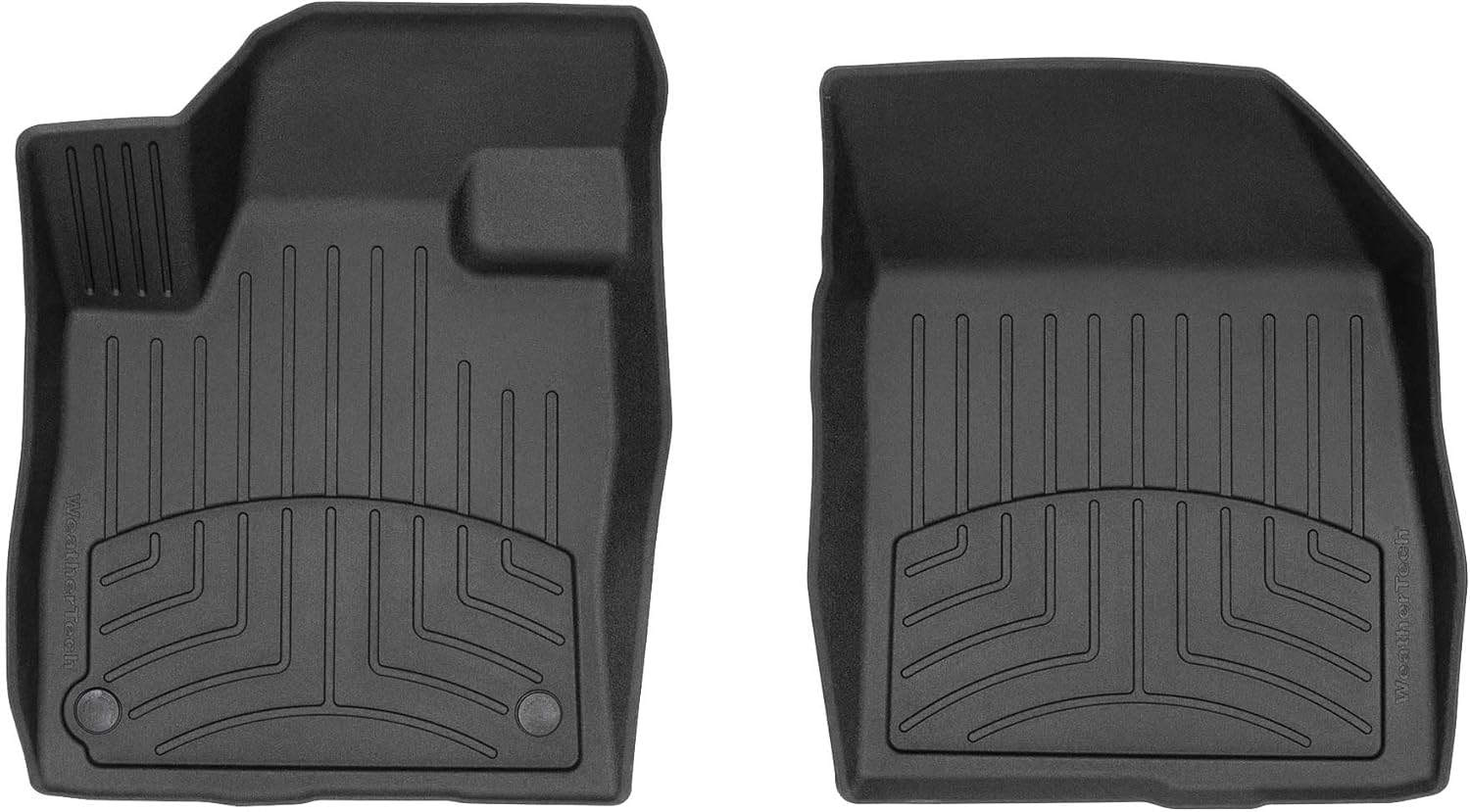 WeatherTech FloorLiner HP Custom Fit Floor Mats for Lincoln Nautilus 1st Row (4418681IM), Black