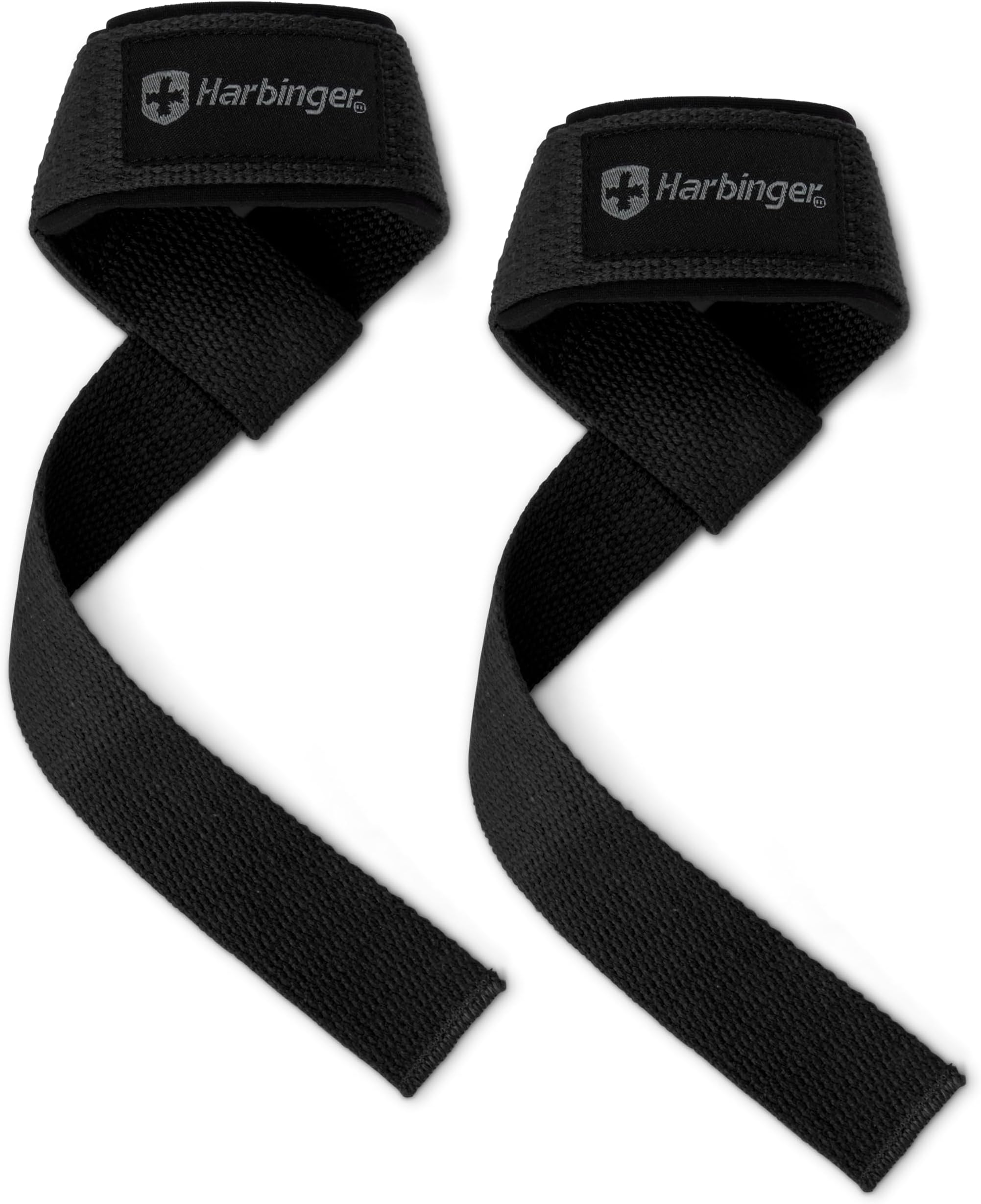 Harbinger Wrist Straps, Wrist Straps, Lifting Straps, Eight Straps, Muscle Training, Padded, Cotton/Leather