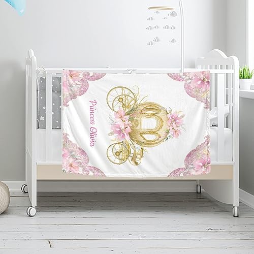 Miniatura 3 de Manta de bebé personalizada con nombre, manta de bebé personalizada para niñas, regalos de bebé, artículos de bebé, artículos esenciales para recién