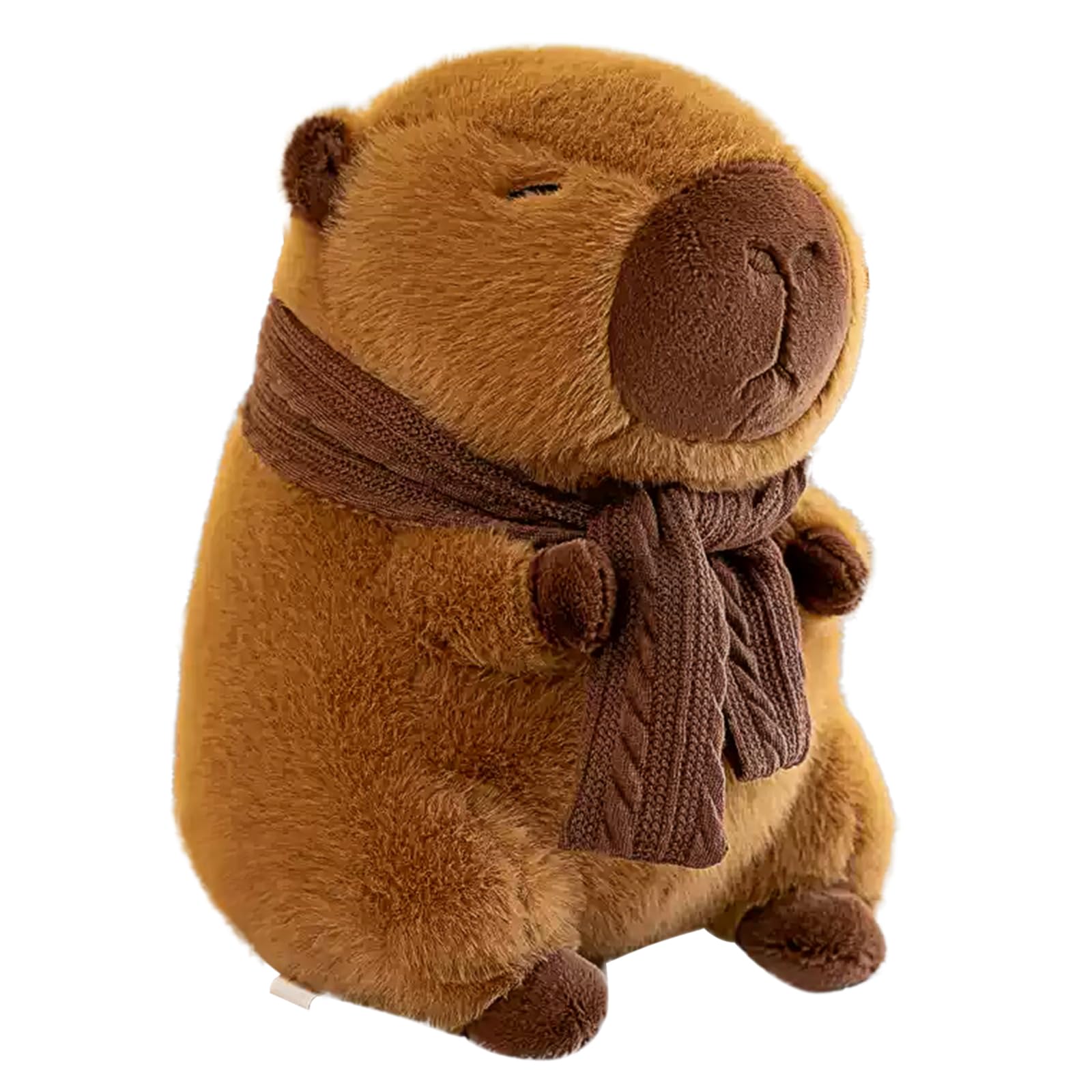 LHOEST Capibara Peluche con Bufanda 25 CM Grande Carpincho Peluche Kawaii Capybara Peluche de Capibara Animal de Peluche Carpincho Juguete de Peluche Capybara Regalo para Niños y Niñas