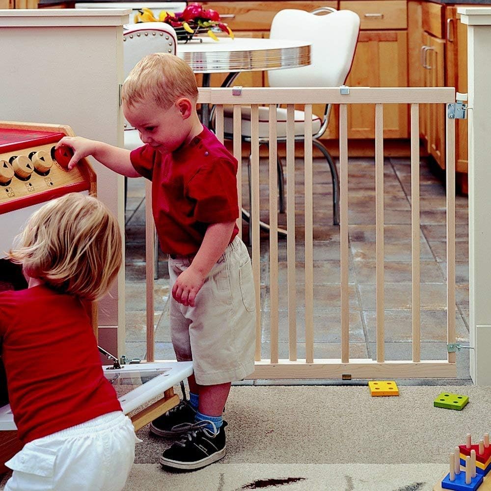 North States White 30 in. H x 28-42 in. W Wood Child Safety Gate