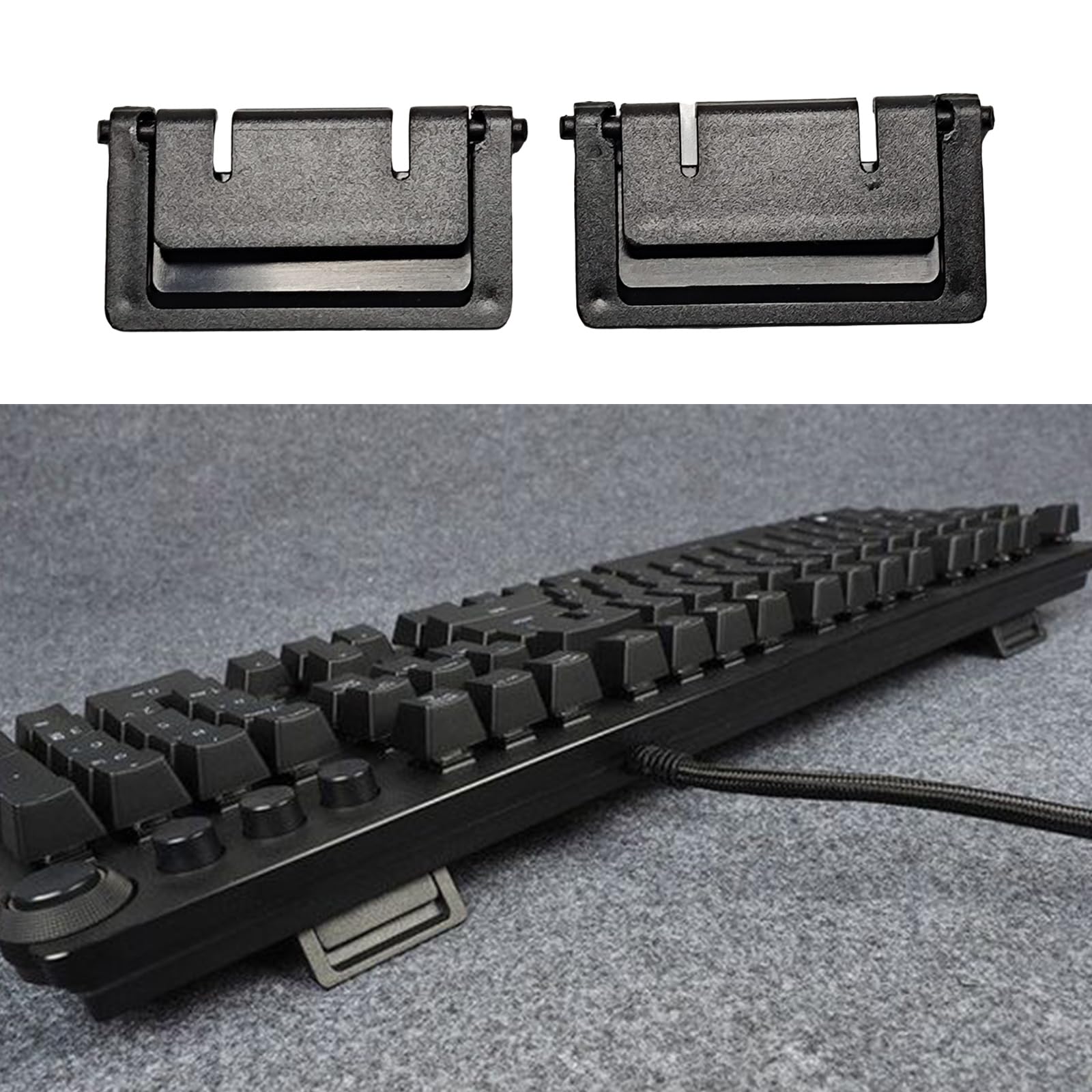 QWQJ 2Pcs/Set Keyboards Bracket Leg Stand Holder for Mechanical Keyboards Repair Parts