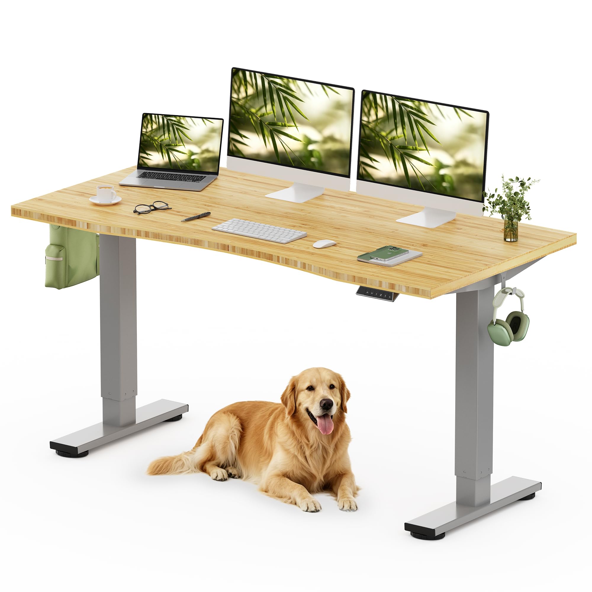 Amazon.com: FLEXISPOT Solid Wood Standing Desk, One-Piece Real