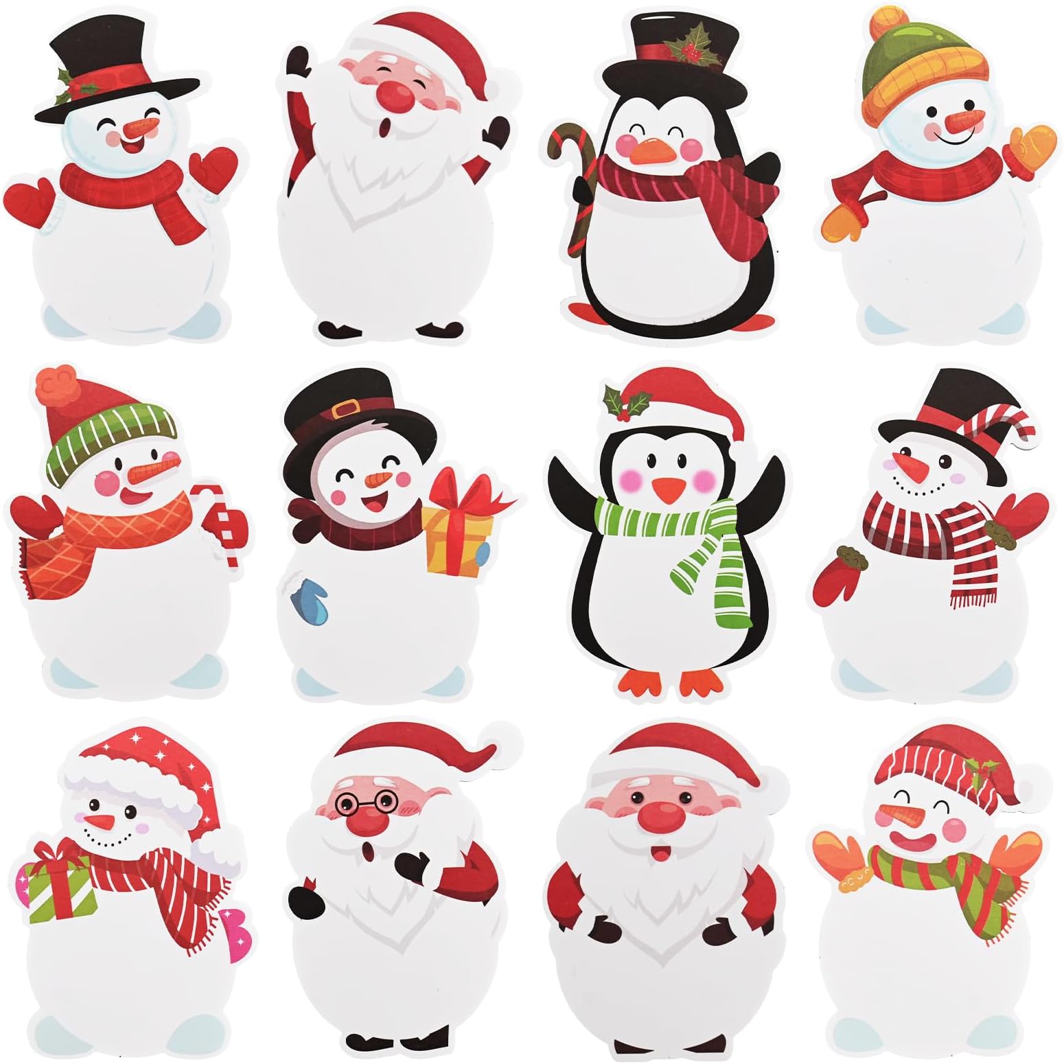 Weihnachtliche Sticky Notes - Bullet Journal Haftnotizen Set | 9 Blöcke Für Notizbücher | To-Do Listen