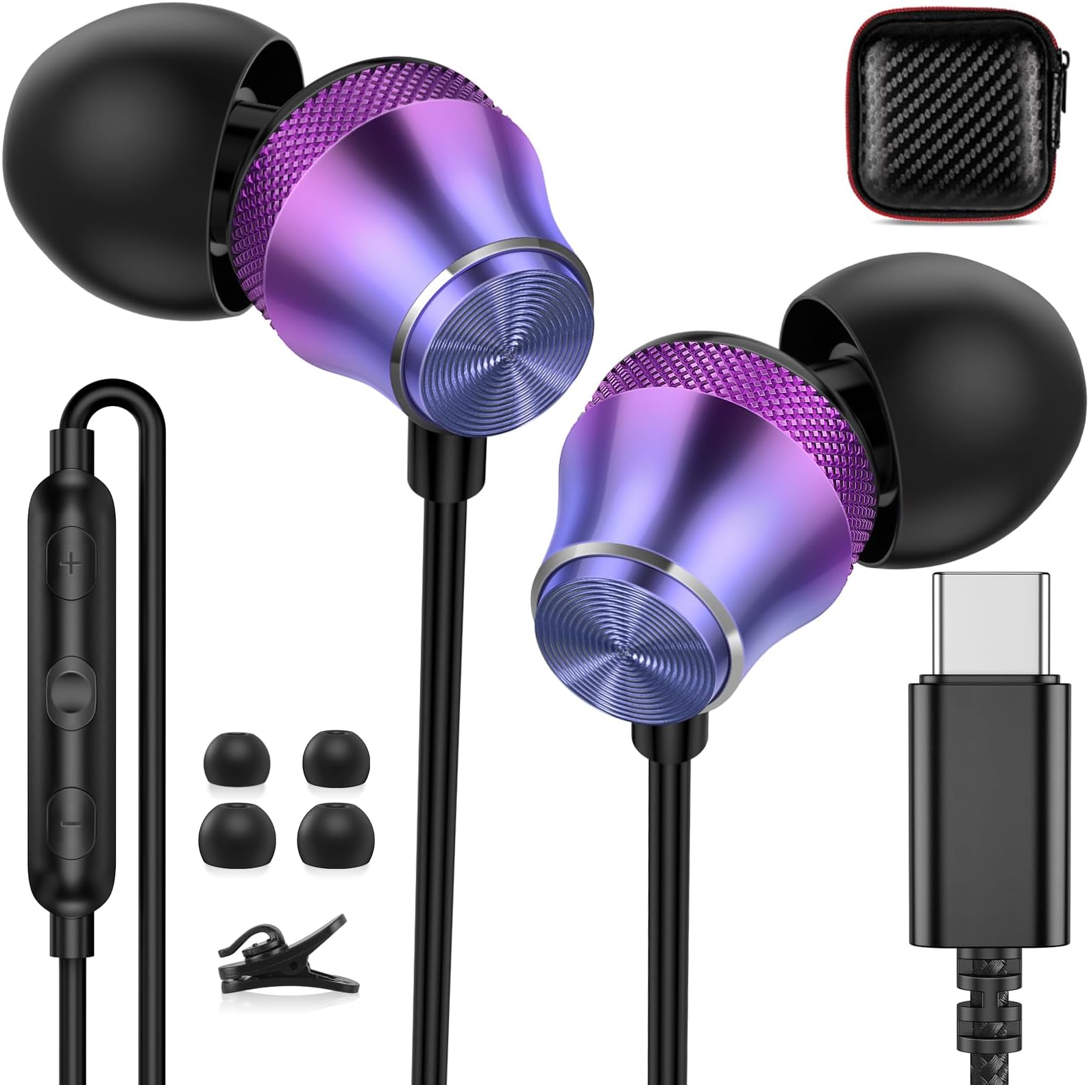 Amazon.com: USB C Headphones for iPad 10th Generation USB-C Earbuds ...