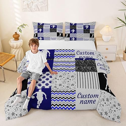 Miniatura 10 de Erosebridal Juego de ropa de cama personalizado con diseño de carrera de barril, colcha occidental a cuadros, juego de edredón con estrellas