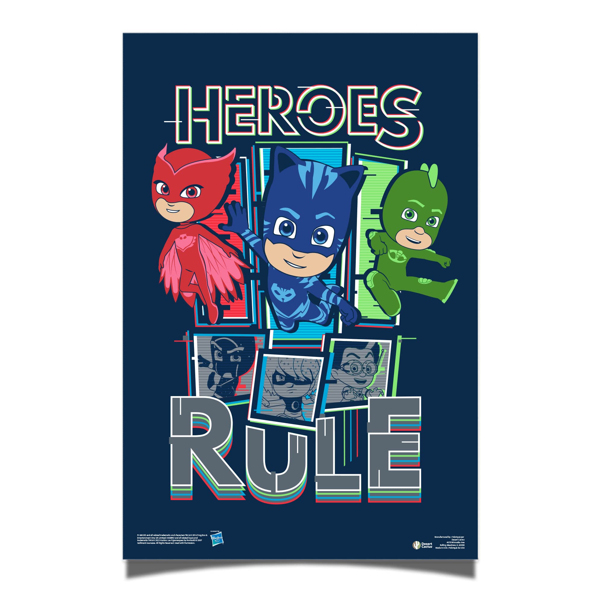 Amazon.com: Desert Cactus PJ Masks Poster 24 x 36 inch Room Office