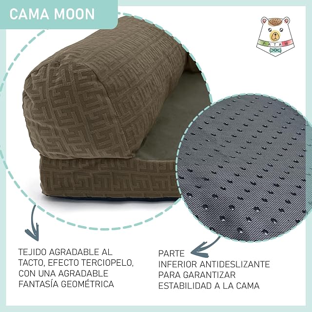Foto 4 de 6 de PATAM Cama para Perros y Gatos, Colchón con Funda Lavable, Fondo Antideslizante, Disponible en 4 tamaños
