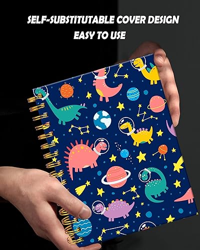 Miniatura 3 de FVBAO Cuaderno de espiral para mujer, cuadernos universitarios A5 de 6 x 8.4 pulgadas, 120 páginas rayadas con papel grueso de alta calidad,