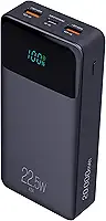 Power Bank Pro 20000mAH, Bateria Portátil Universal, Carga Rápida, Display Indicador, Entradas Micro USB e USB-C, 2 Portas USB-A, Preto, PB200BK, ELG