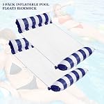 FUNNYTA 2 Pack Water Hammock, 4-in-1 Multi-Portable Water Pool Float Hammock (Saddle, Lounge Chair, Hammock and Drifter) for Adults, Suitable for Travel, Family and Recreation