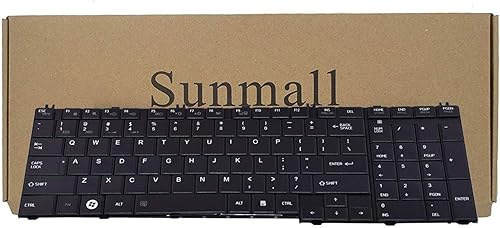 Teclado de repuesto compatible con Toshiba Satellite C650 C650D C655 C655D C660 C660D C665 C665D L550 L550D L650D L655 L655D L670 L670D L675 L675D