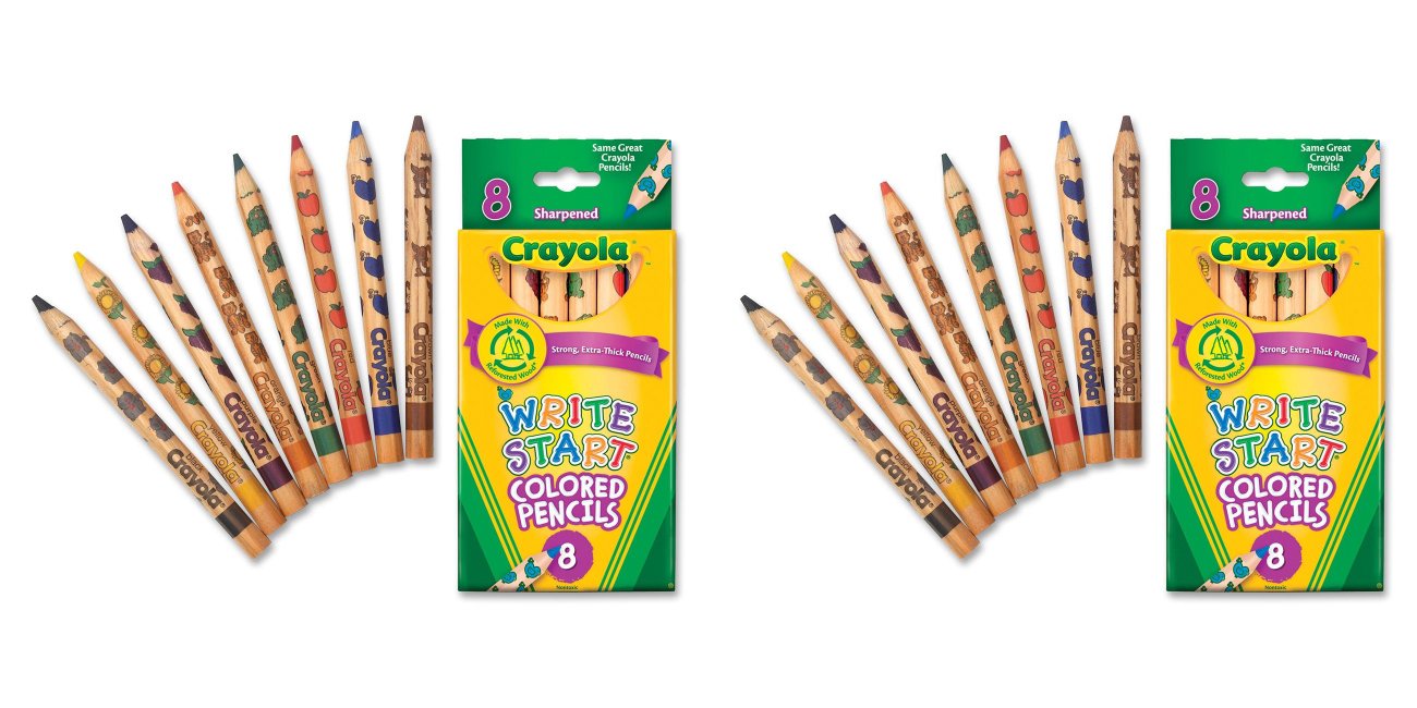 Crayola Write Start Colored Pencils,8 Pack, 2 Packs