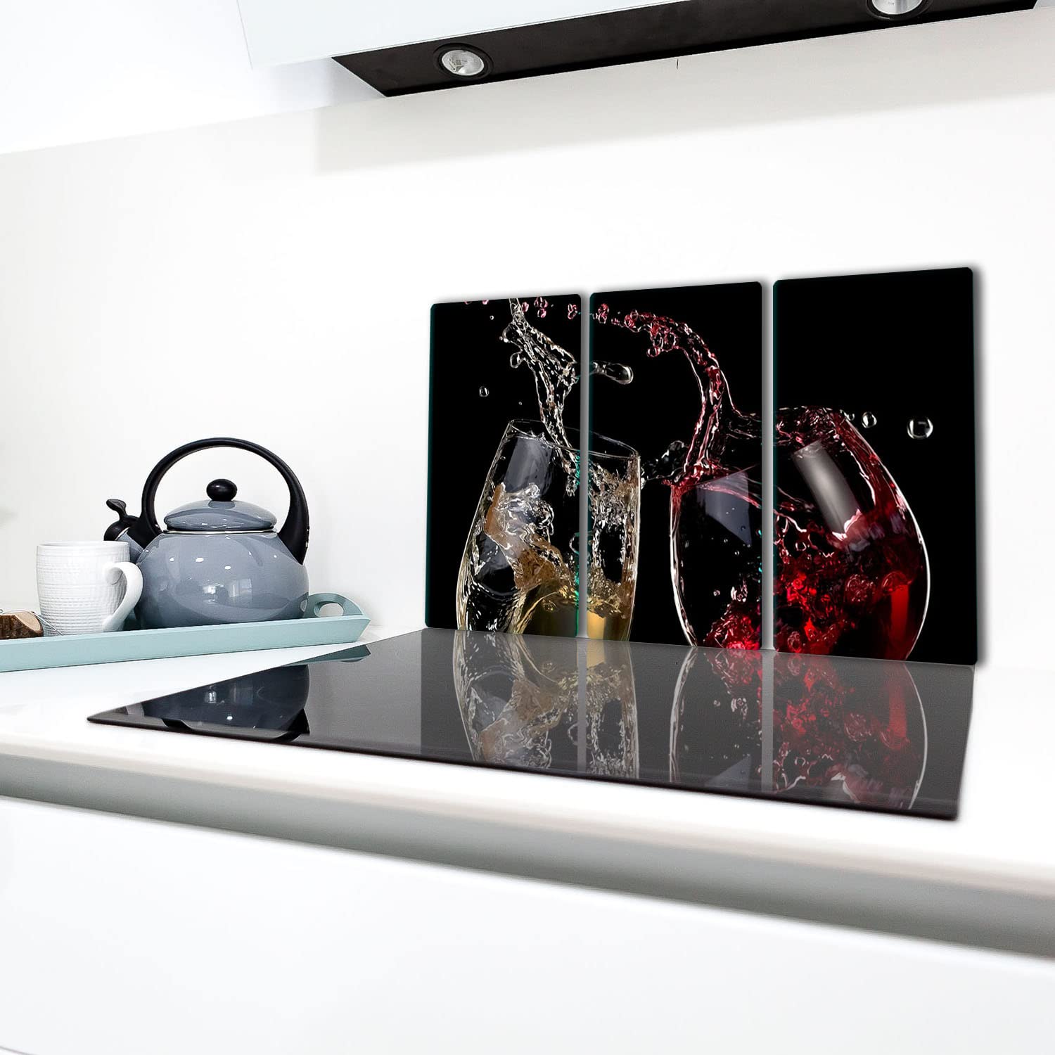 TMK Afdekplaat voor fornuis, 90 x 52 cm, glazen keramische... TMK Fornuisafdekplaat, 90 x 52 cm, 1 stuk, voor elektrische ... -... TMK ArtDeko Fornuis Afdekplaat afdekking Kookplaat 90x52 cm