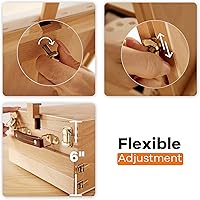 Vista 6 de VISWIN Caballete de mesa grande con caja y 3 cajones de almacenamiento, caballete de escritorio portátil ajustable de madera de haya para pintar