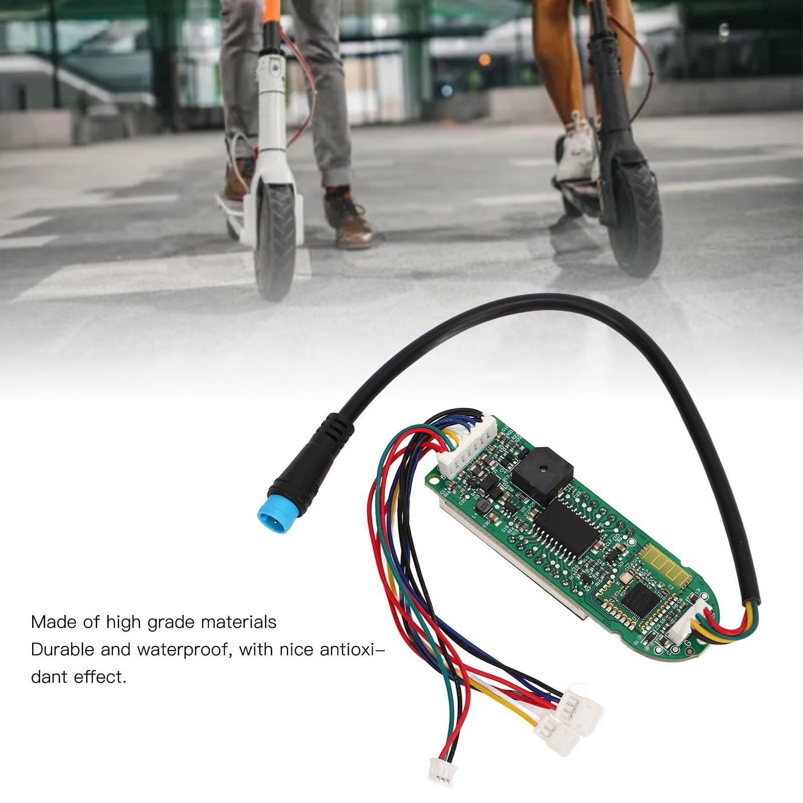 BuyWeek Placa de Circuito Bluetooth Tablero de Instrumentos para Xiaomi Pro2, PCB con 4 Cables Doble Freno para Scooter Eléctrico