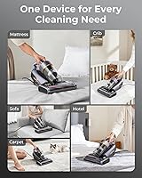 Vista 8 de Jimmy BX7 Pro Max Graphene Mattress Vacuum Cleaner with Dust Sensor, Bed Vacuum with UV Light, 550W Powerful 16Kpa Suction Handheld Vacuums Couch