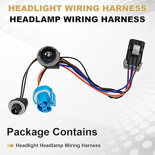 Miniatura 3 de PartsFlow Arnés de cableado de faros delanteros para Chevrolet Cobalt 2005-2008 para Chevy 2005-2006 Pontiac G4 para 2007-2009 Pontiac G5 para 2005