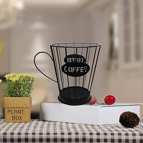 Miniatura 5 de TAMOSH Soporte para cápsulas de café, cesta de almacenamiento para encimera de cocina, soportes de almacenamiento para cápsulas de espresso