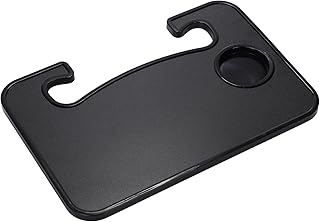 MaT store 車 テーブル ハンドル カー用品 車内 アクセサリー 車中泊 机 トレイ 車用トレイ 車載テーブル ホルダー (マットブラック)
