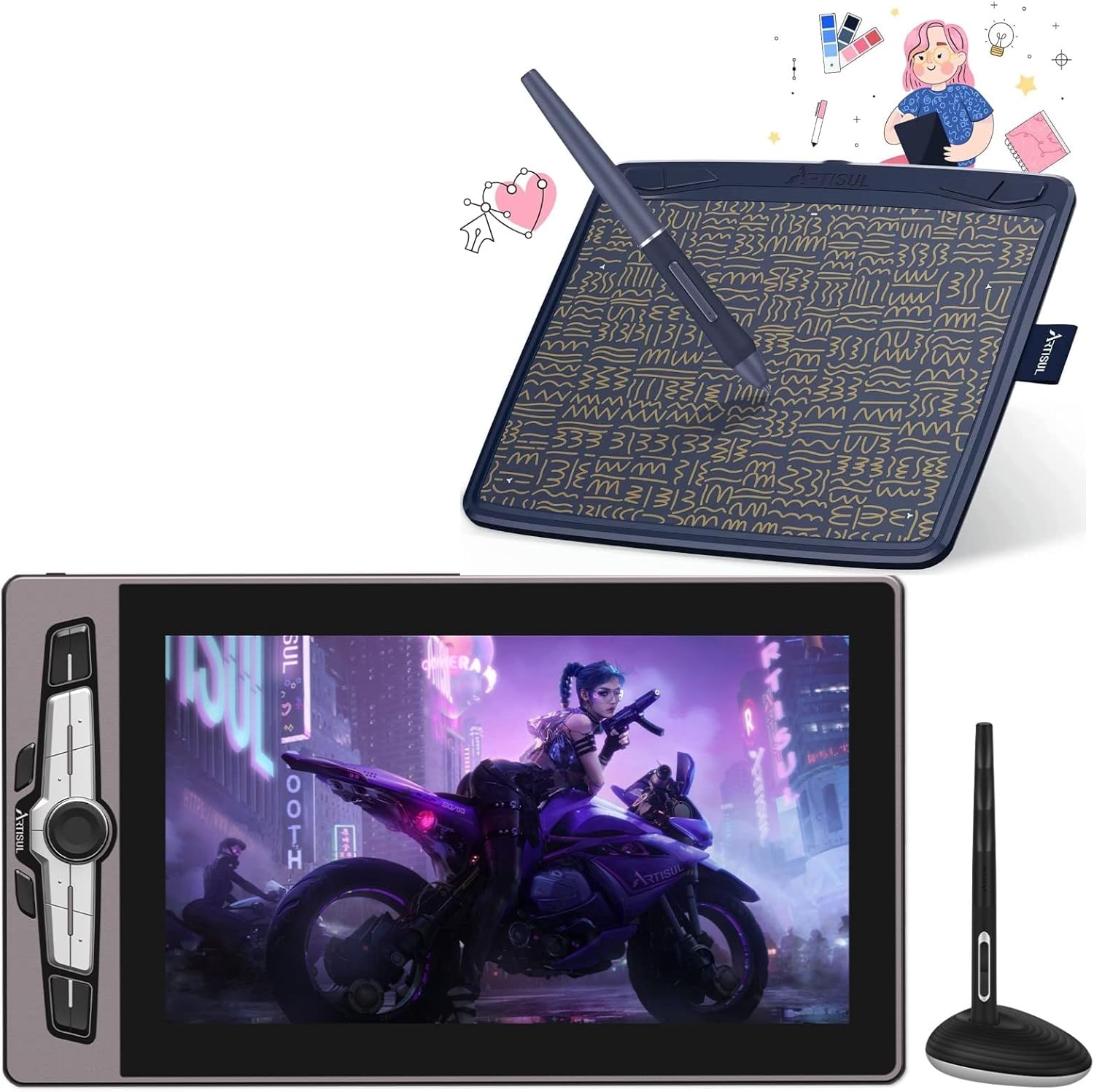 Buy Artisul SP1603 15.6 Inch Graphics Drawing Tablet with Screen & A801