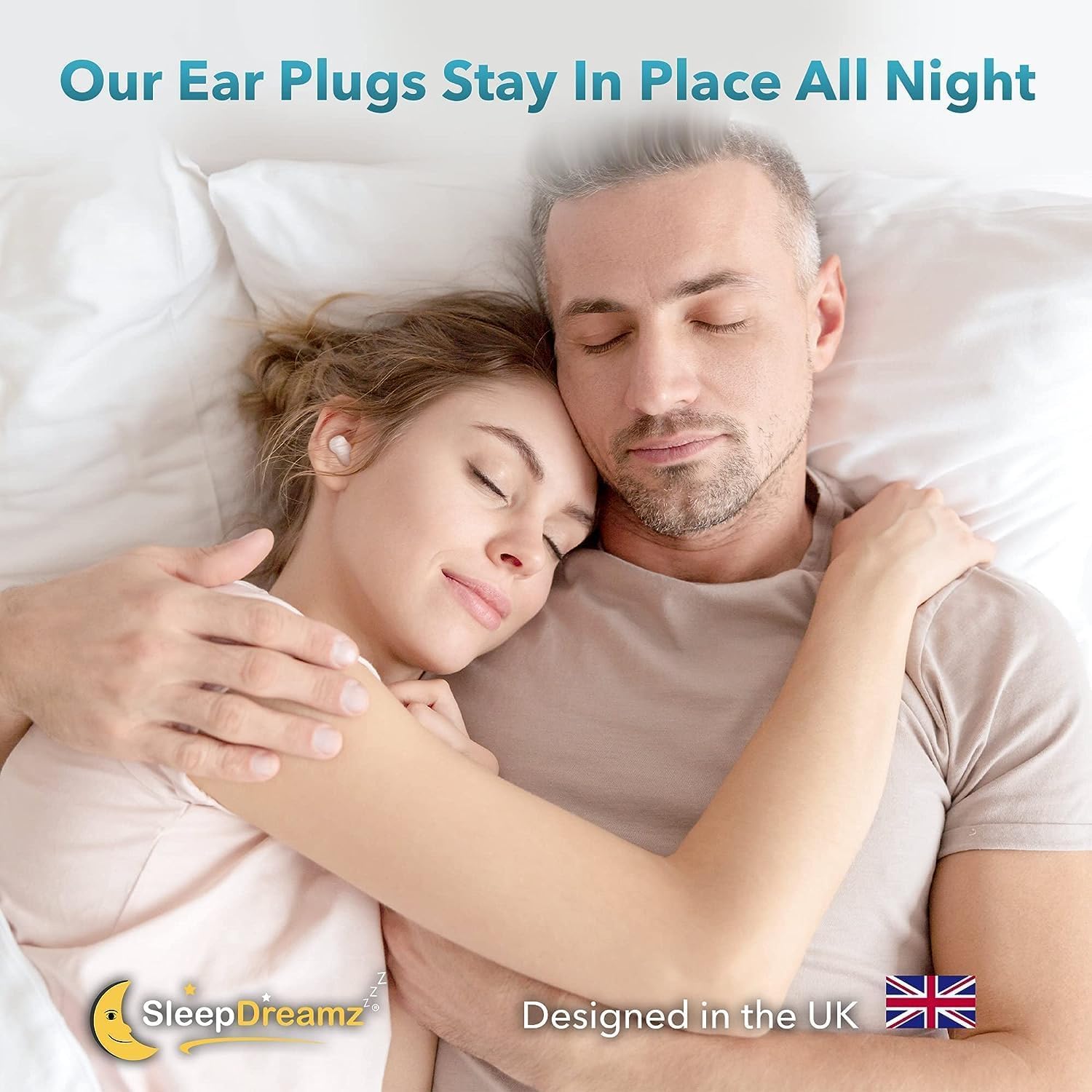 Tappi per le orecchie Premium per dormire - 50 paia, bianchi - Tappi per le orecchie in morbido silicone antirumore per un sonno tranquillo e ininterrotto di SleepDreamz
