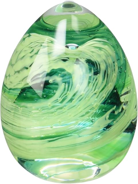 Caithness Glass Piece Crystal Blessings Paperweight, Green