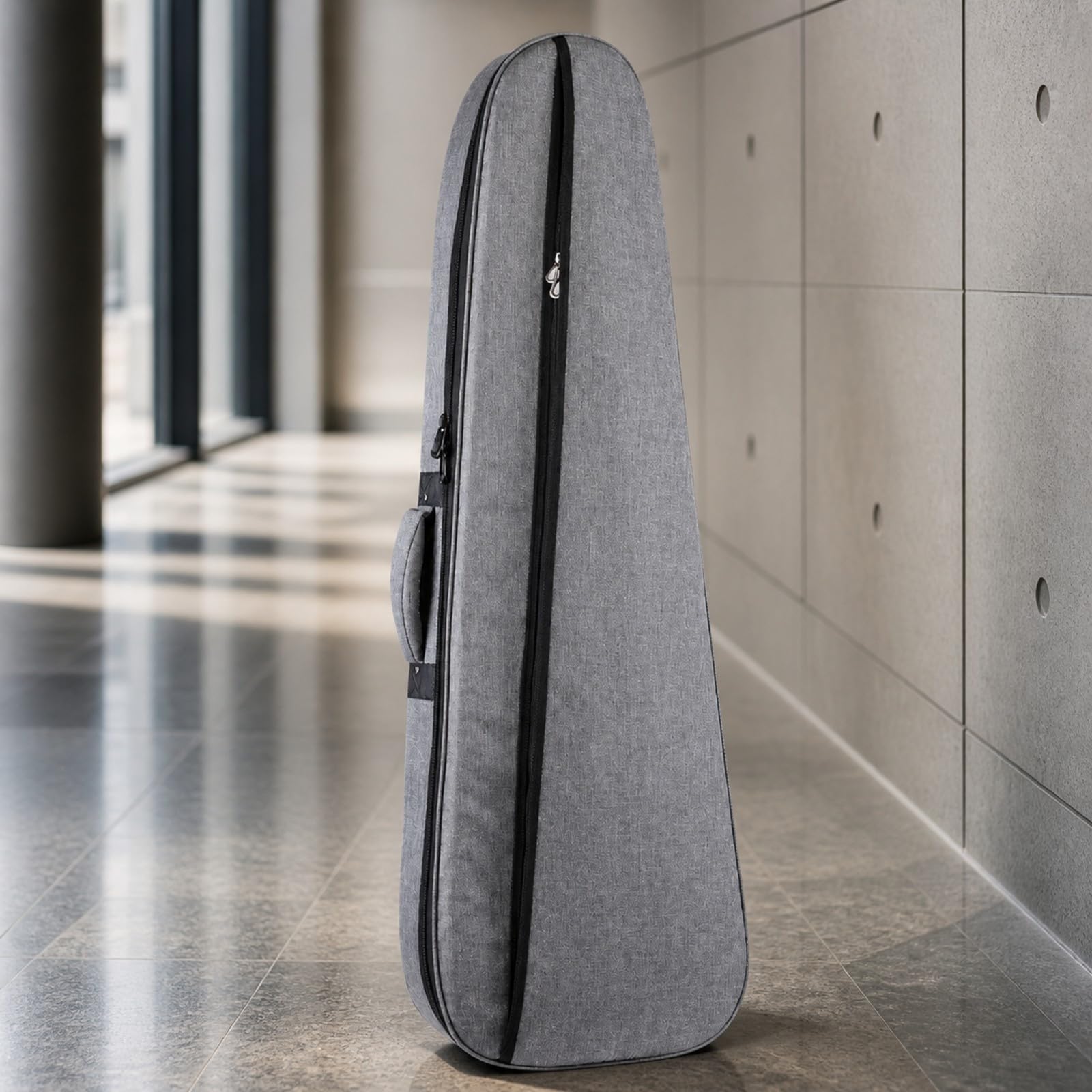 Gepolsterte E-Gitarren Gitarrenkoffer Verstellbar E-Gitarren Tasche mit Seitentasche Leicht Gig Bag für Transport, Gitarrenunterricht, Pendeln