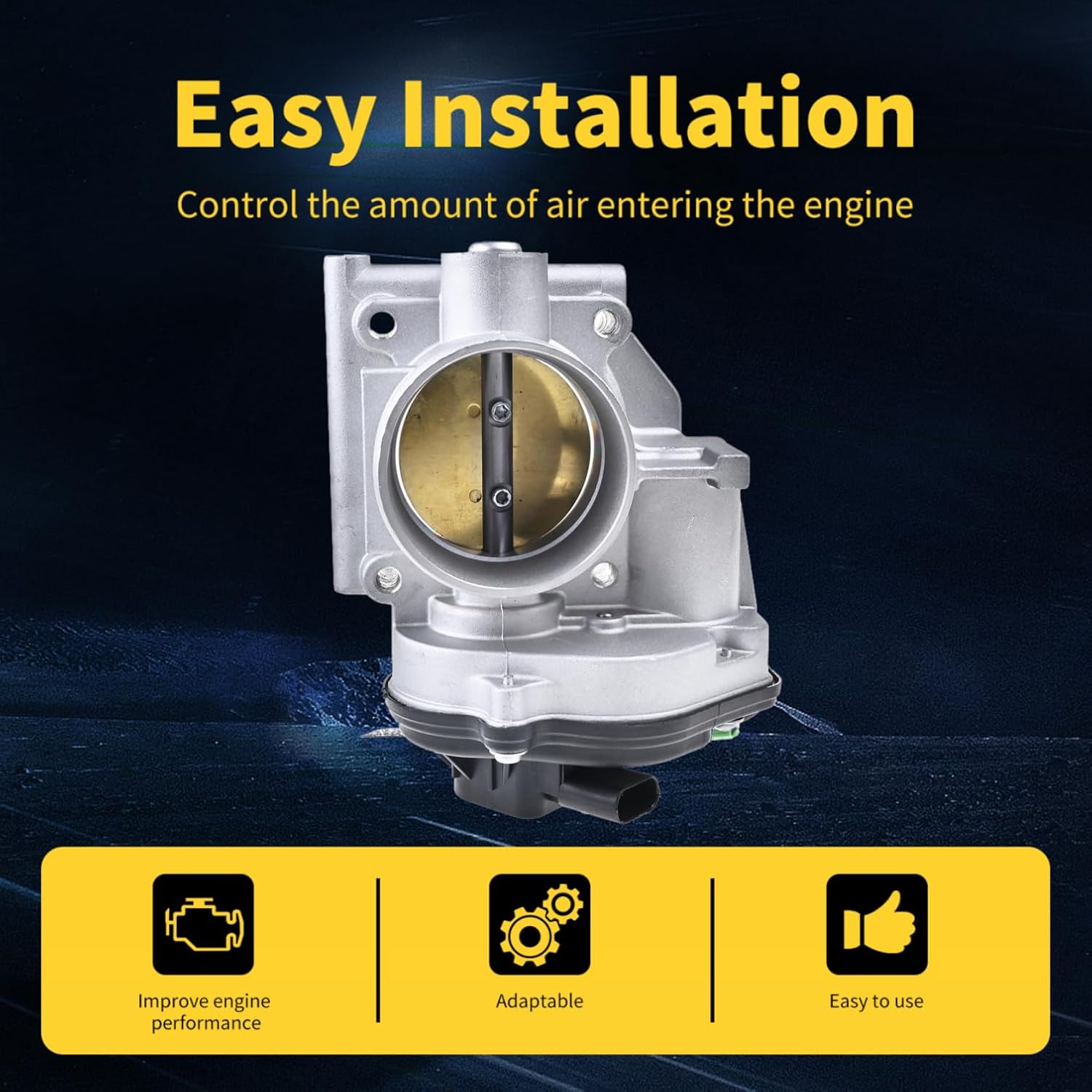 Electronic Throttle Body Fit for Ford Five Hundred 3.0L 2005-2007, Freestyle 3.0L 2006-2007, Mercury Montego 3.0L 2005-2007, S20025, 67-6008, 337-02167