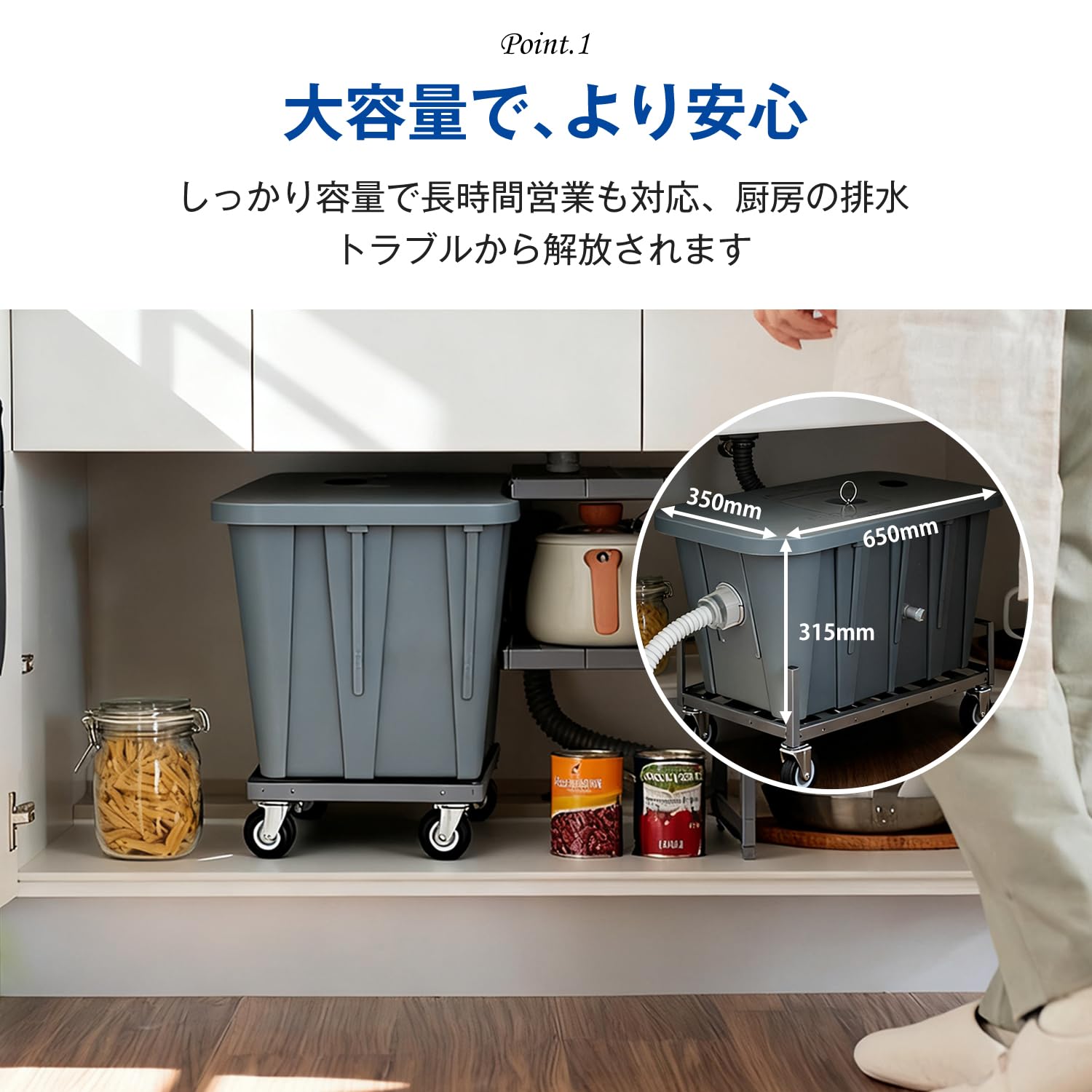 Amazon.co.jp: Kurflo グリーストラップ 業務用 油処理 廃油受け 厨房