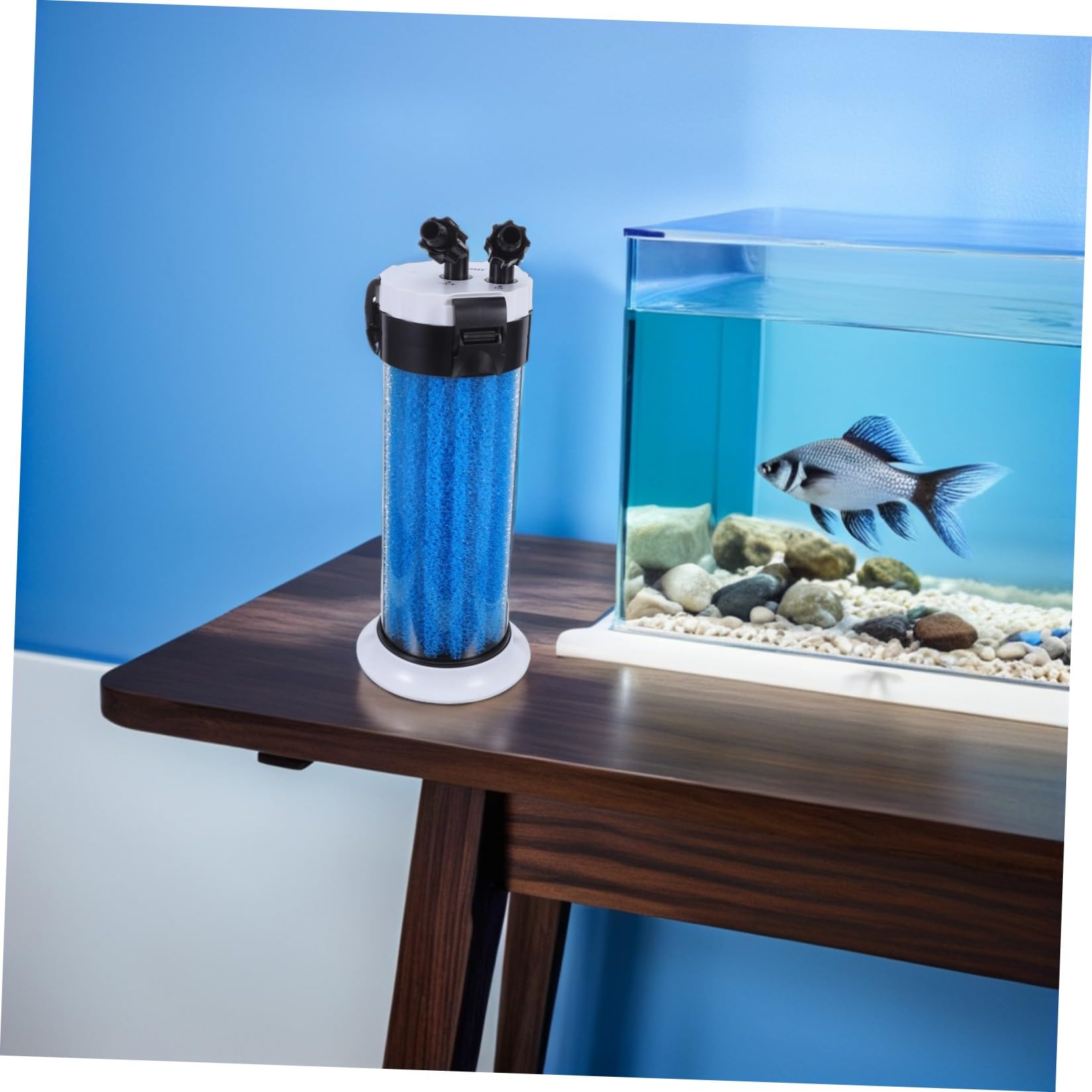 INOOMP Externer Aquarium Kanister Wasserfilter aus Abs mit Geräuscharmem Design und Einfacher Wartung für Schildkrötenbecken und Aquarientiere