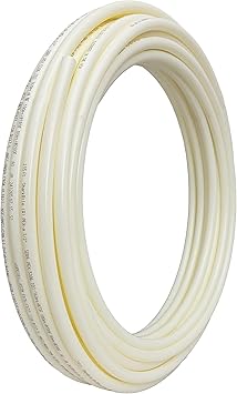 SharkBite 1/2 Inch x 100 Feet White PEX-A, Made in the USA, Flexible Water Pipe Tubing for Plumbing, UA60W100
