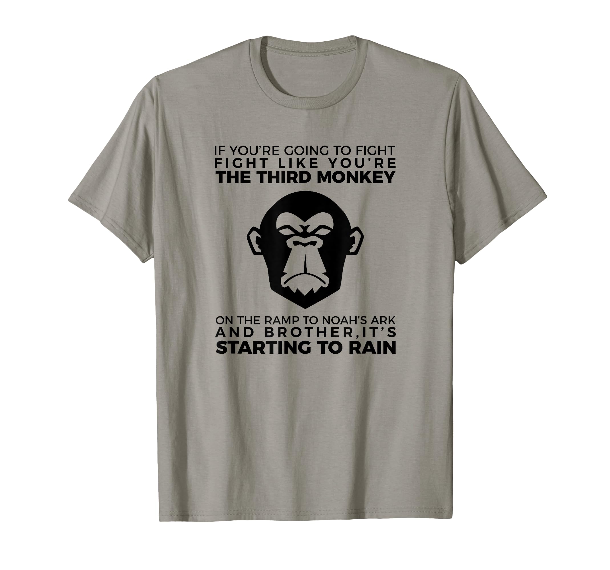 バナナマン　フィギュアTEE（WHT）XL Amazon.com: Fight Like The Third Monkey On Noah's Ark