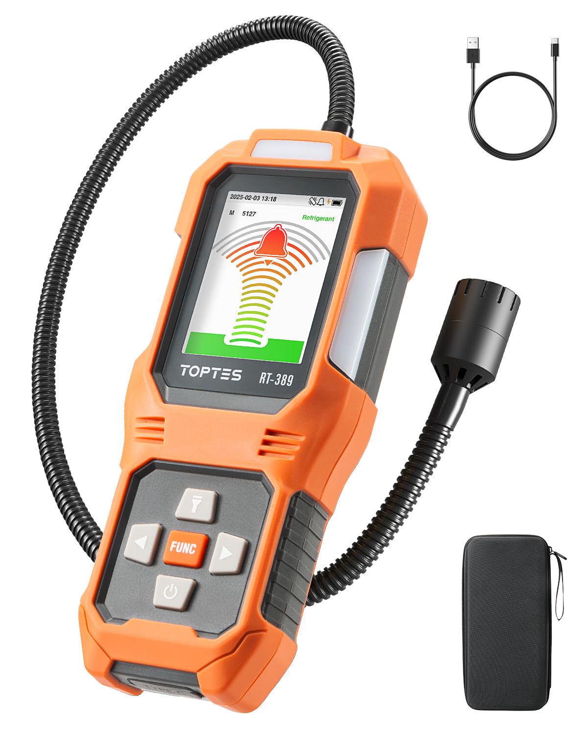 TOPTES RT-389 Rechargeable Leak Detector