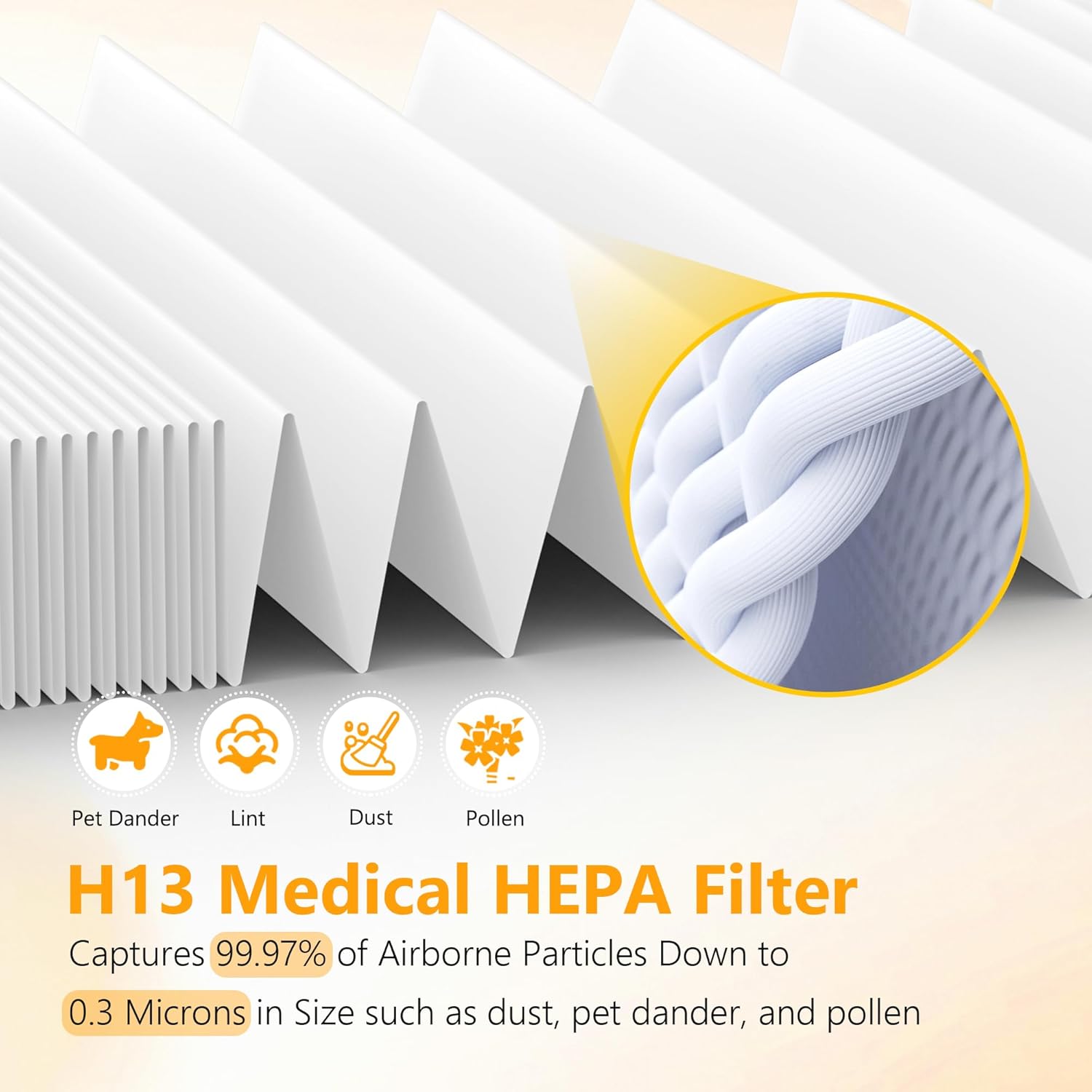 2 Packs 400 Series Replacement Filter Compatible with Blueair Classic 400 Series Air Cleaner Purifier Model 480i, 402, 403, 405, 410, 450E, 455EB - Image 3