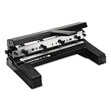 Swingline 3 Hole Punch Heavy Duty, 40 Sheet Capacity Three Hole Puncher 3 Ring, Adjustable 2-4 Hole Paper Punch, Black (74450) – view 1