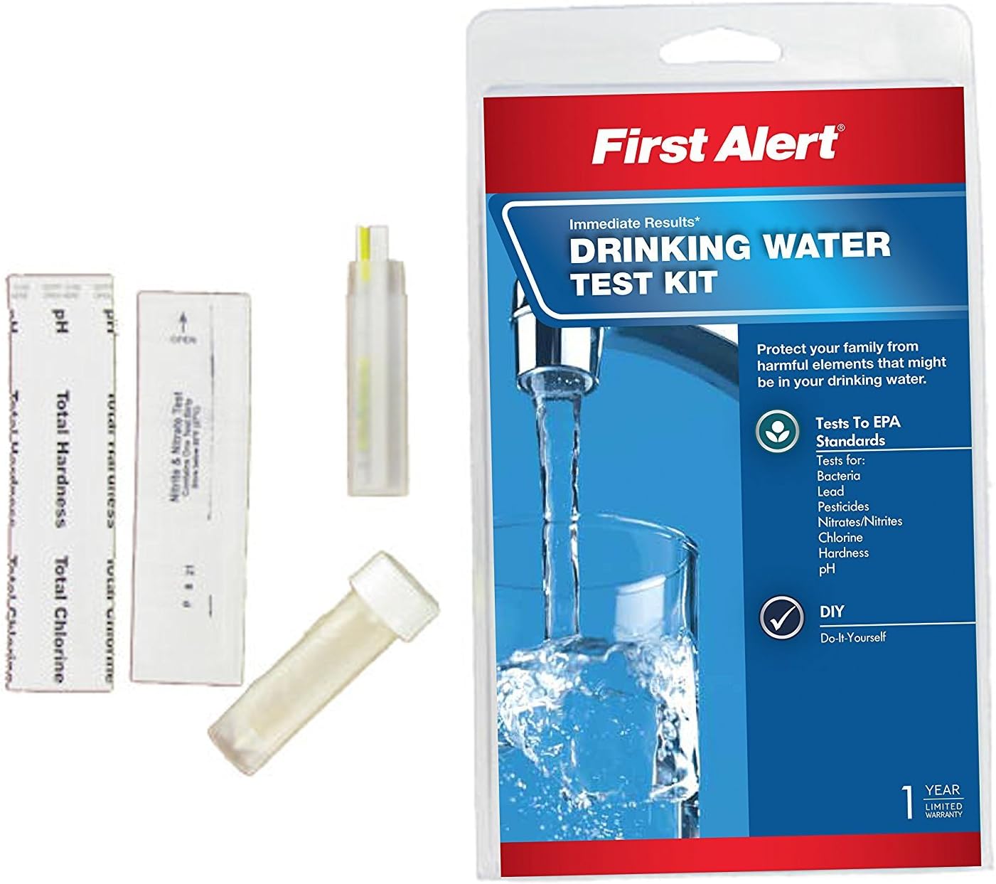 First Alert WT1 Drinking Water Test Kit, 2 Units