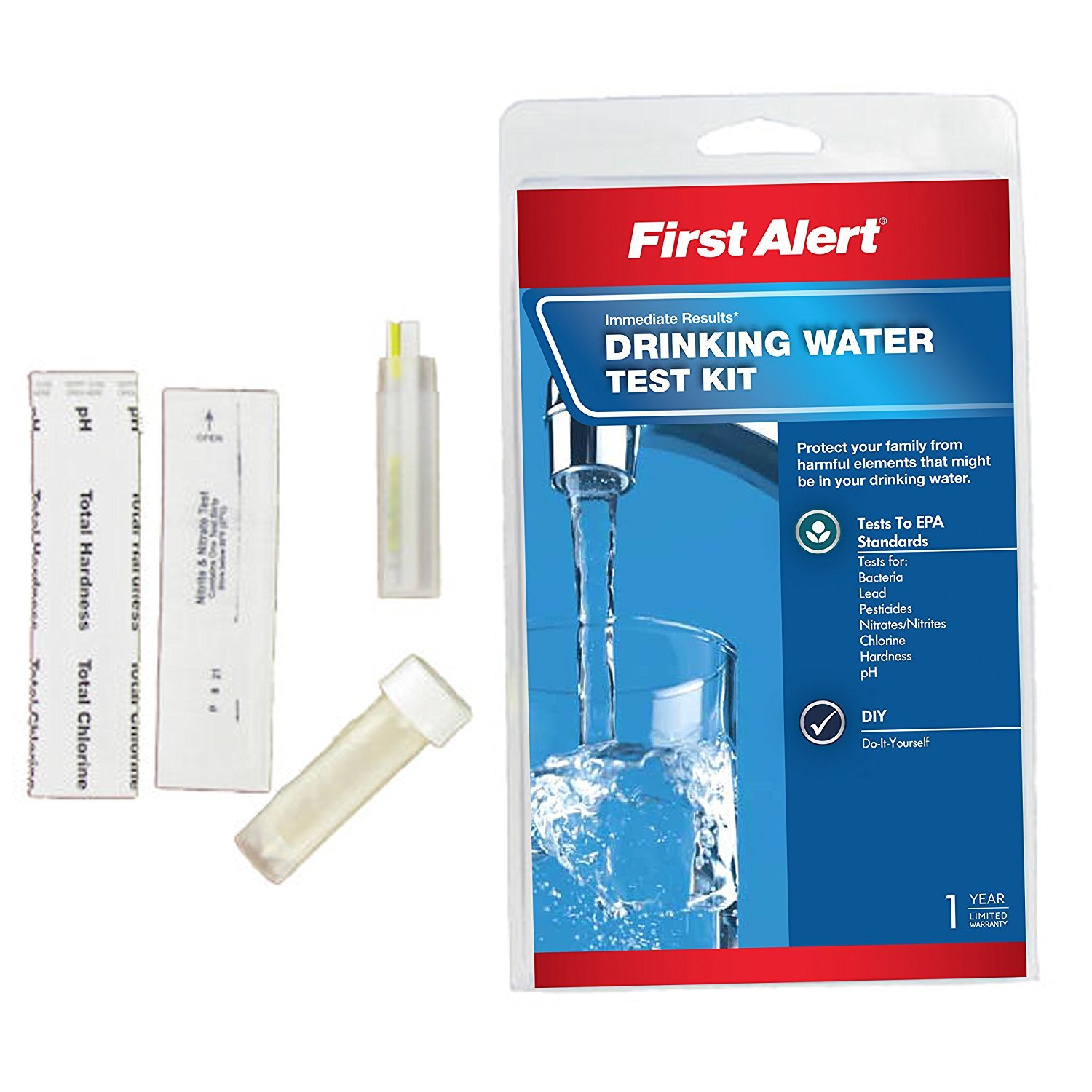 First Alert WT1 Drinking Water Test Kit, 2 Units